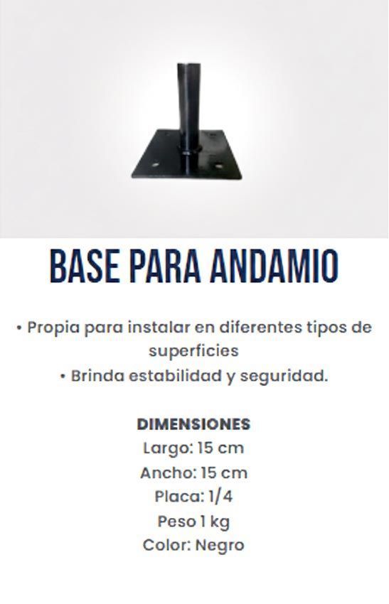 BASE PARA ANDAMIO