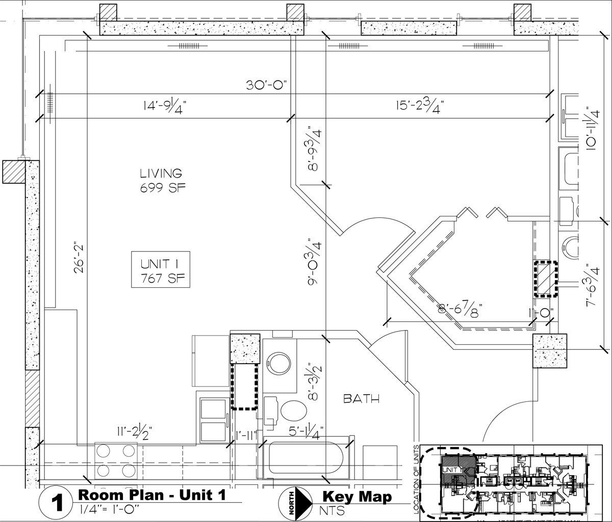 One Bedroom Apartment Floorplan