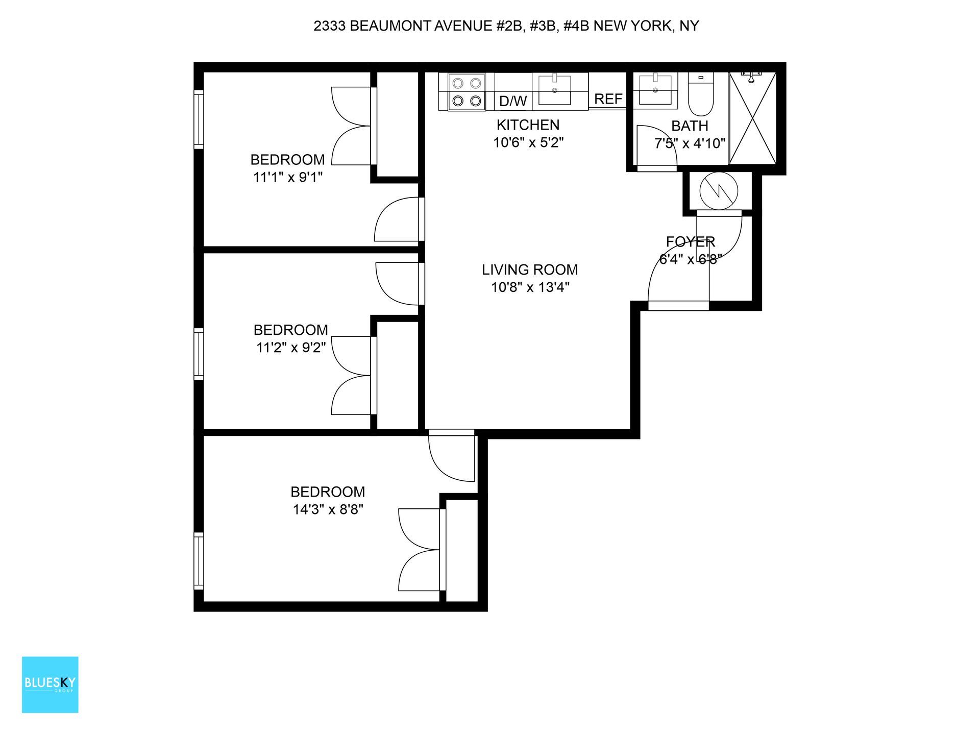 A black and white floor plan of a house.