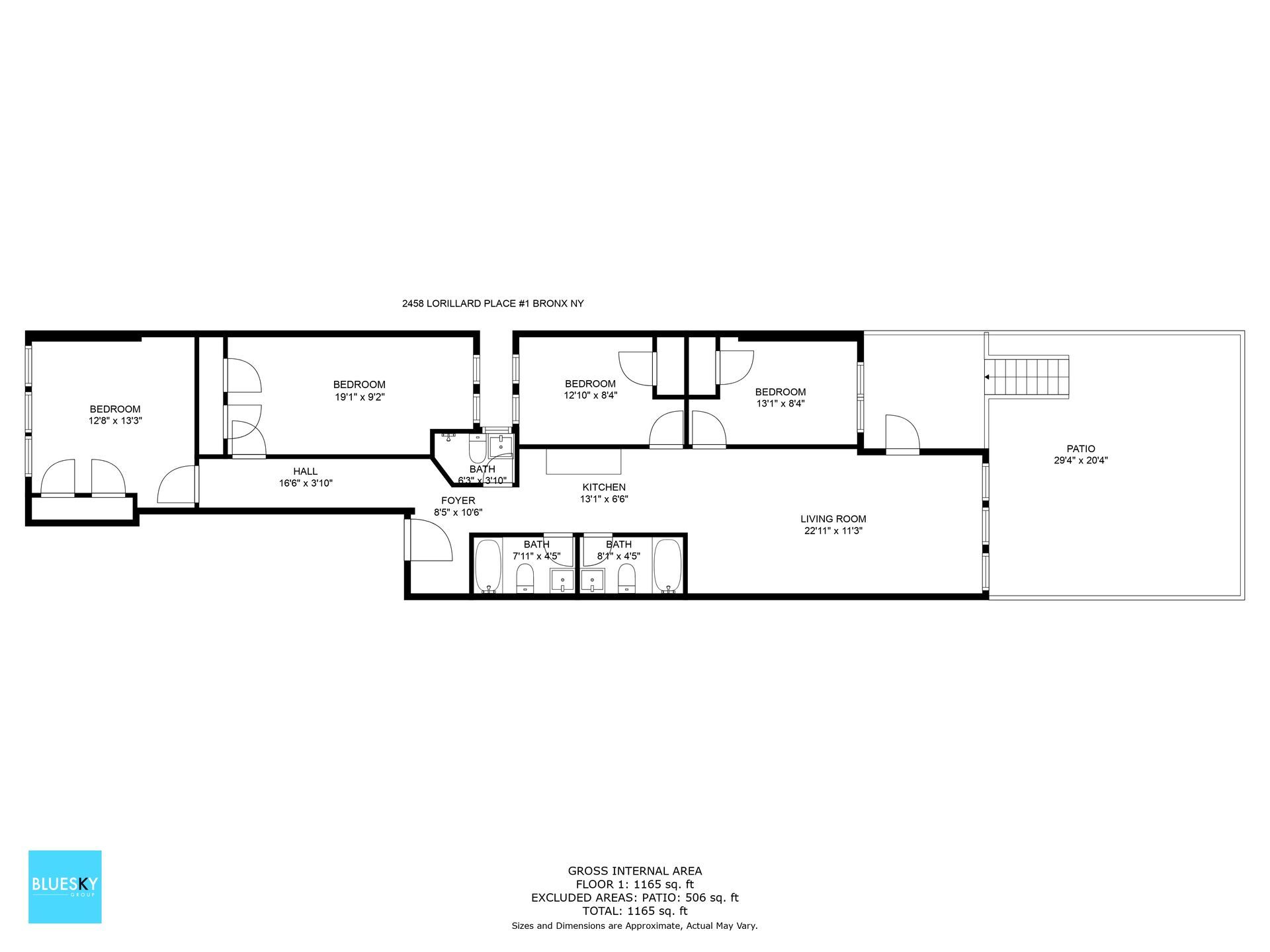 A black and white floor plan of a house.