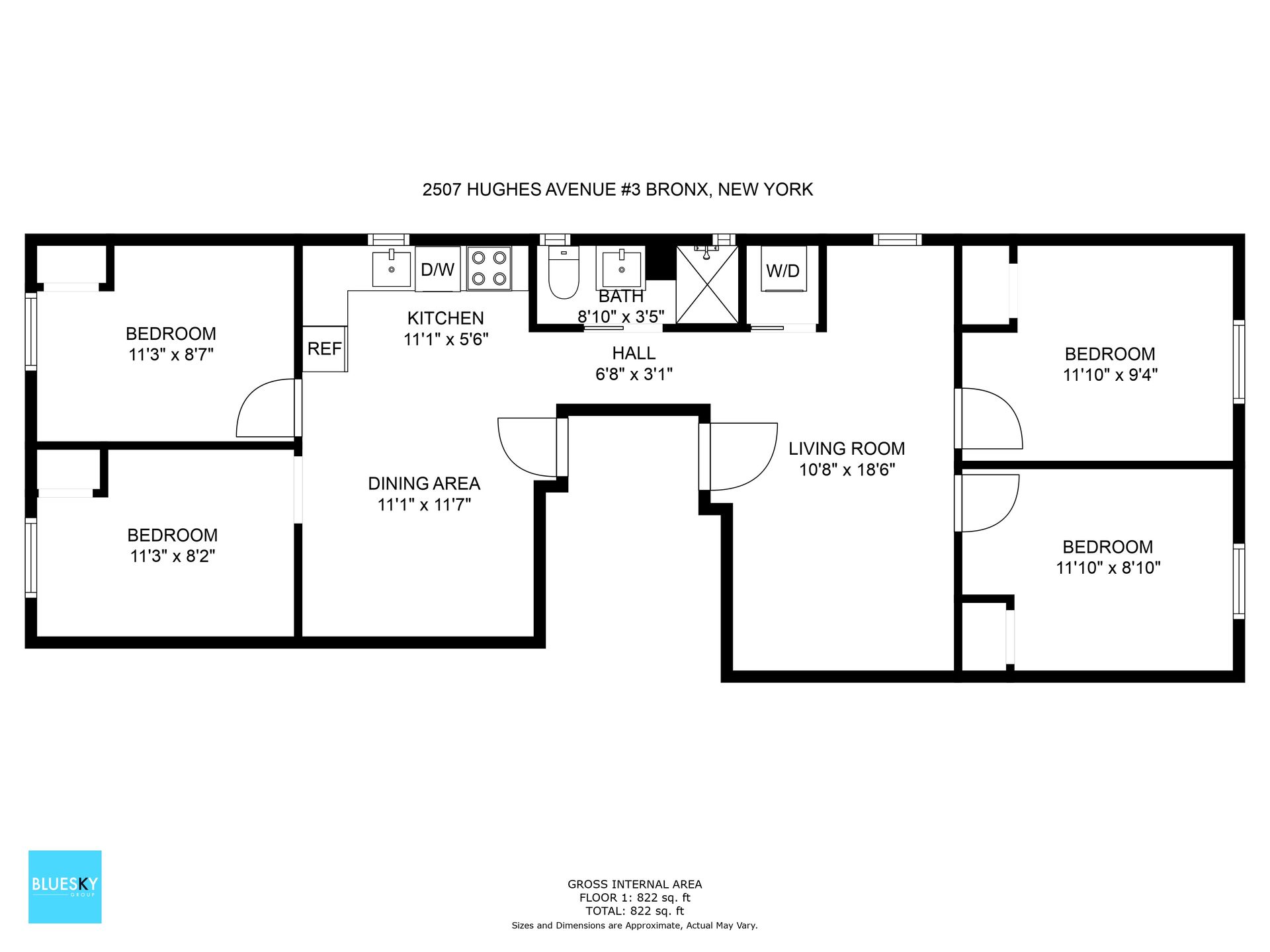 A black and white floor plan of a house.