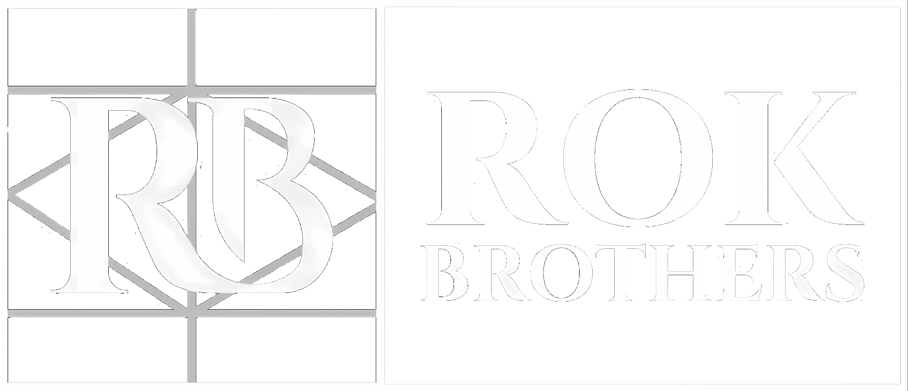 ROK Brothers logo in white text