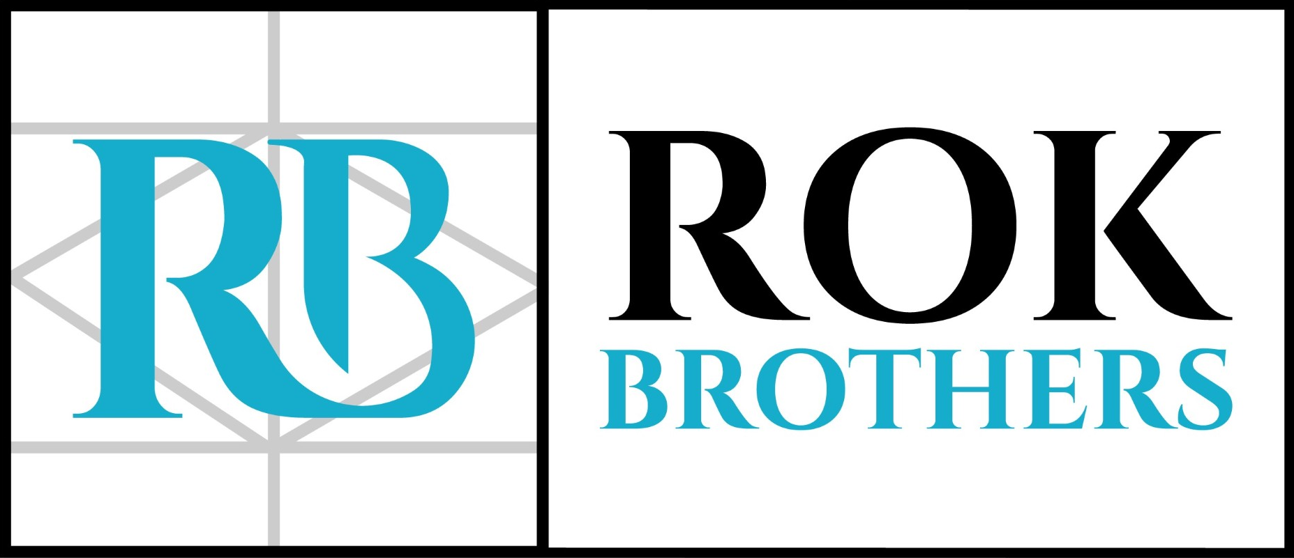 ROK Brothers logo in black and blue text