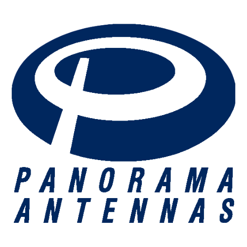 Panorama Antennas text in blue with a letter 'P' logo