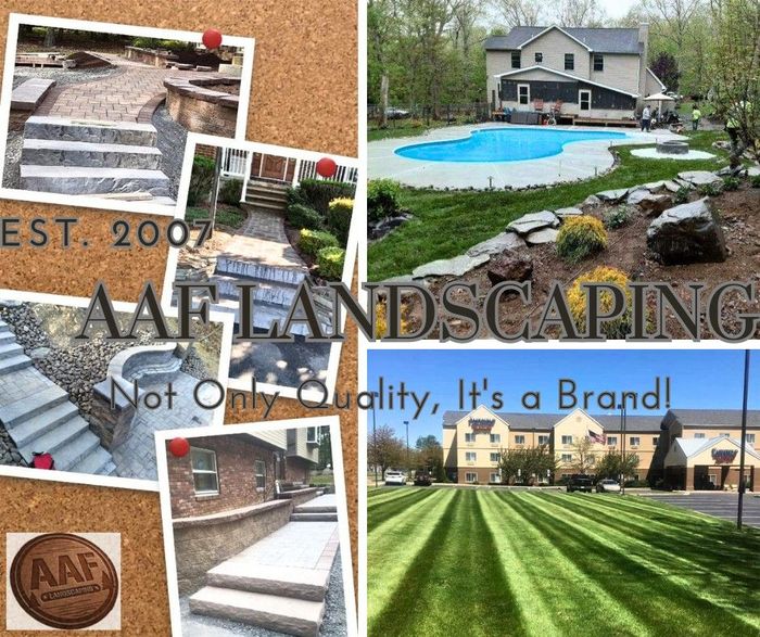 A.A.F Landscaping collage of past work