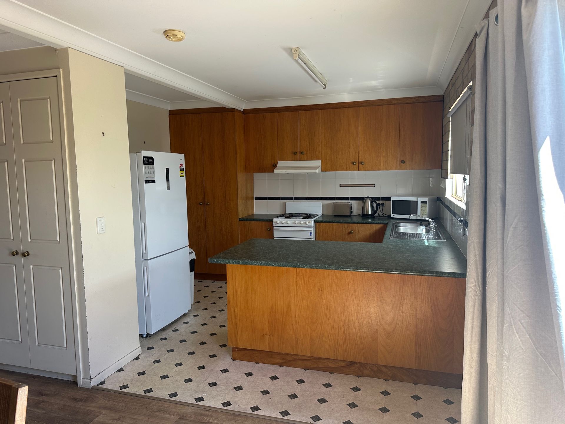 Full Guest Kitchen in the 3 bedroom apartment