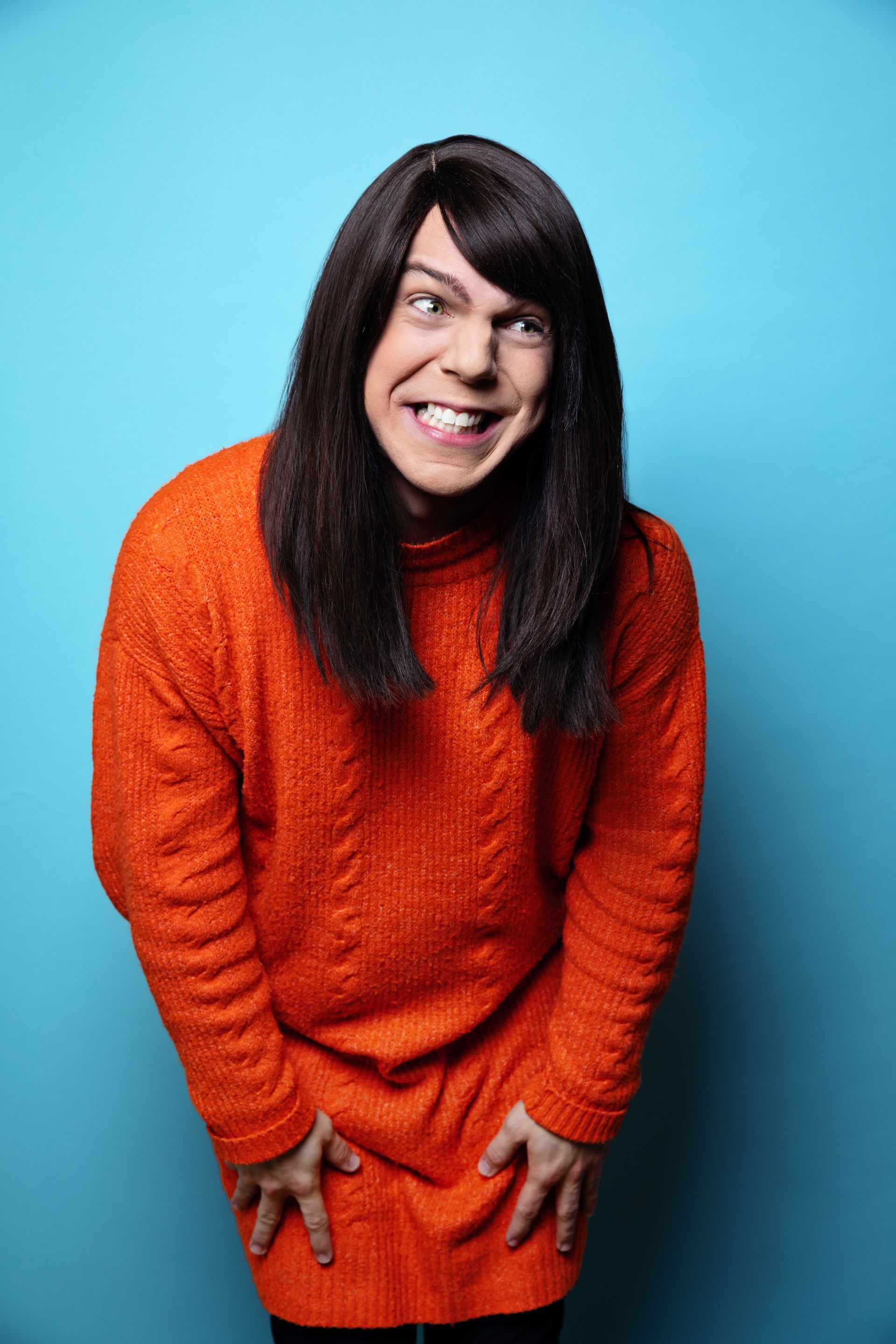 Richard Franks is dressed as his internet sensation mum character