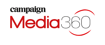 A campaign media 360 logo on a white background