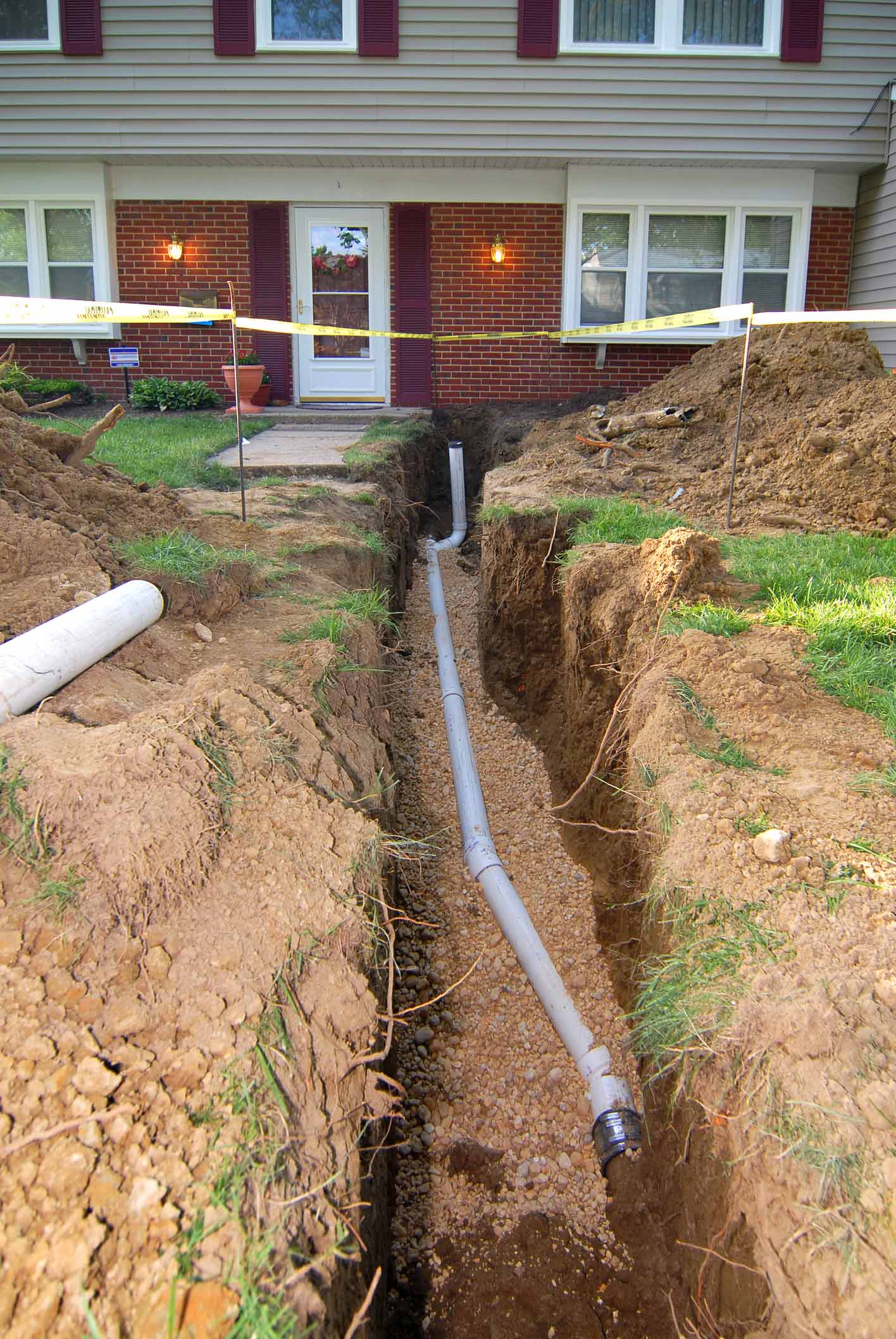 Drain Pipe Dug Up Because Of Blockage – Melbourne, VIC – Catco Plumbing