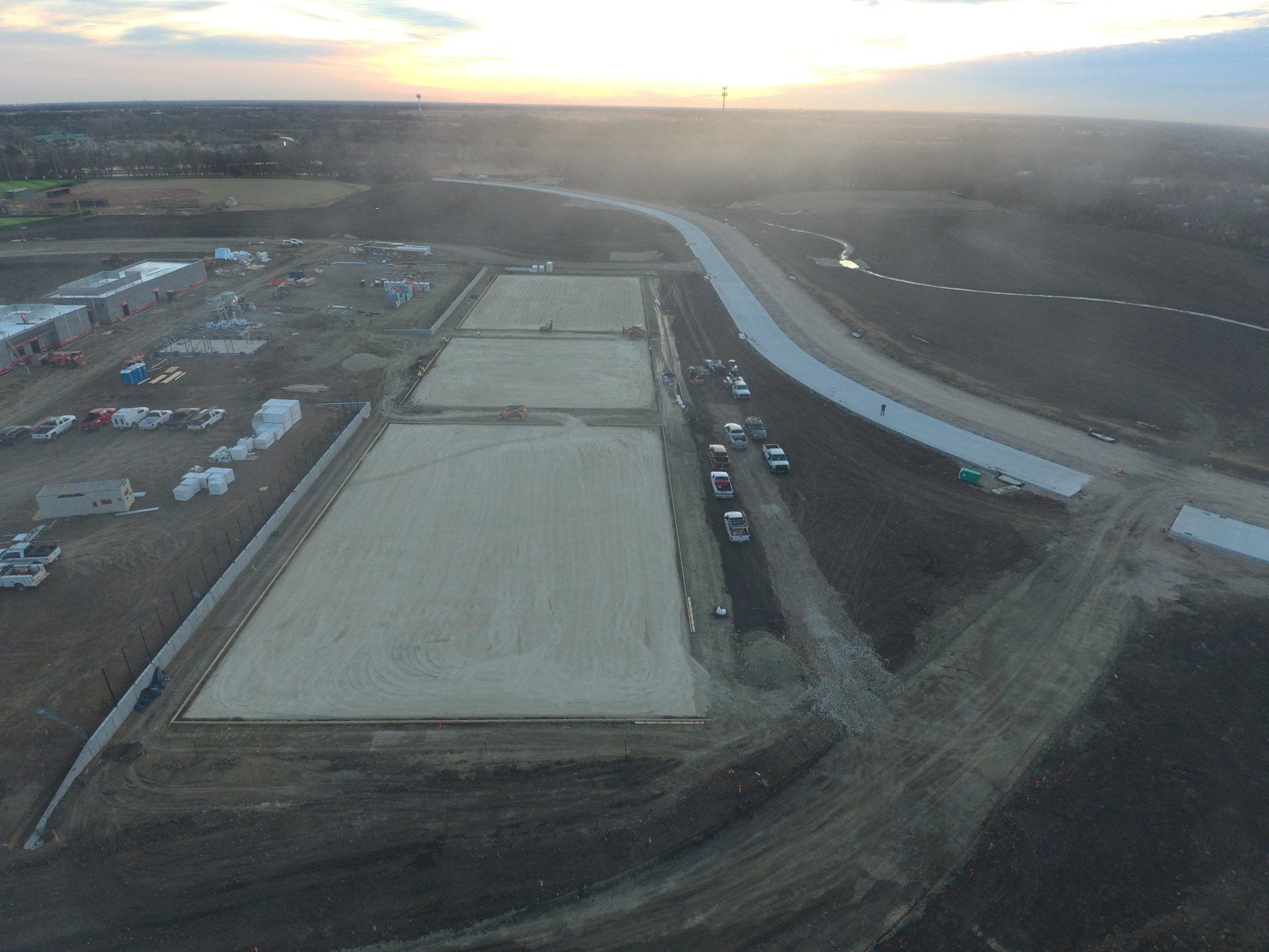 Tennis Courts Under Construction