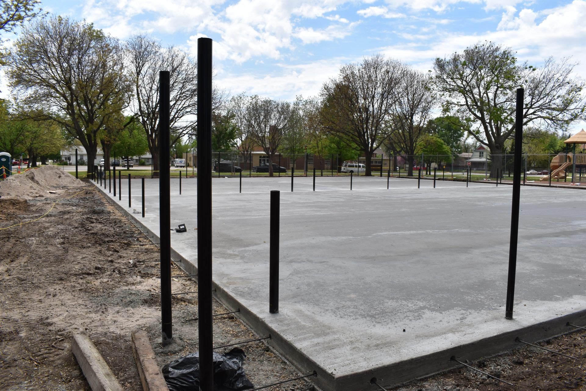 Pickleball Court Being Built