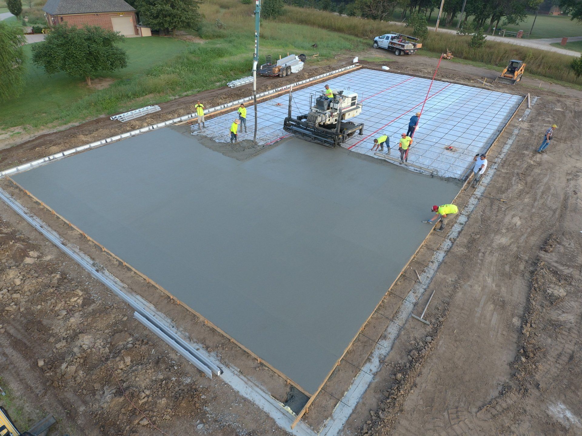 Tennis Court Under Construction