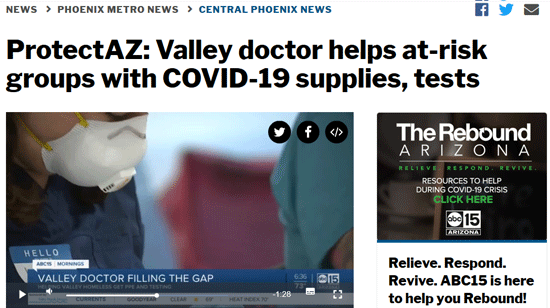 COVID-19 supplies, tests