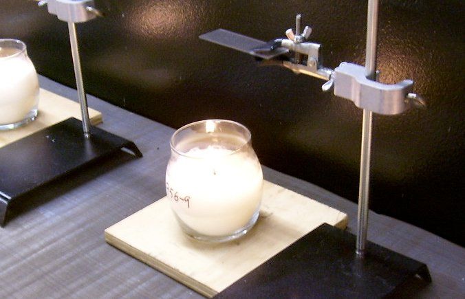 Burn Lab Testing at Alene Candles