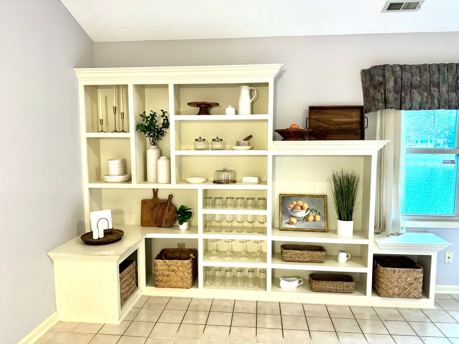 built in styling, real estate staging