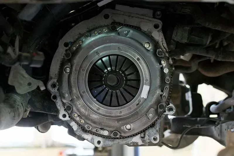 Clutch Assembly Installed in a Vehicle — Barnco Automotive Repairs in Taminda, NSW