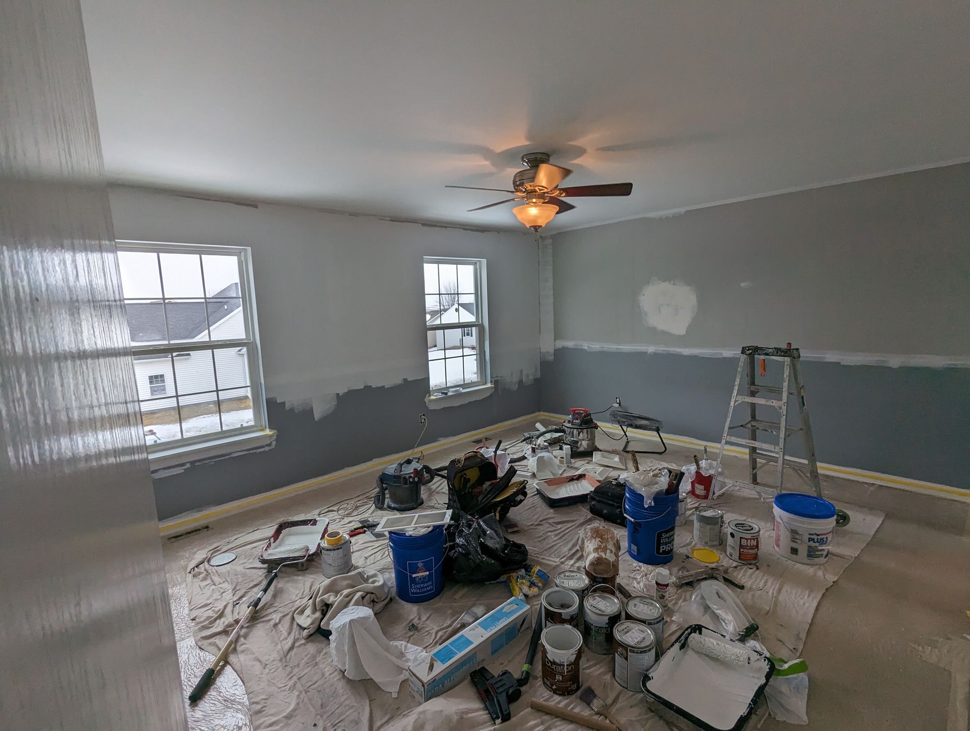 Bedroom Before — Bayside, WI — The Village Painter LLC