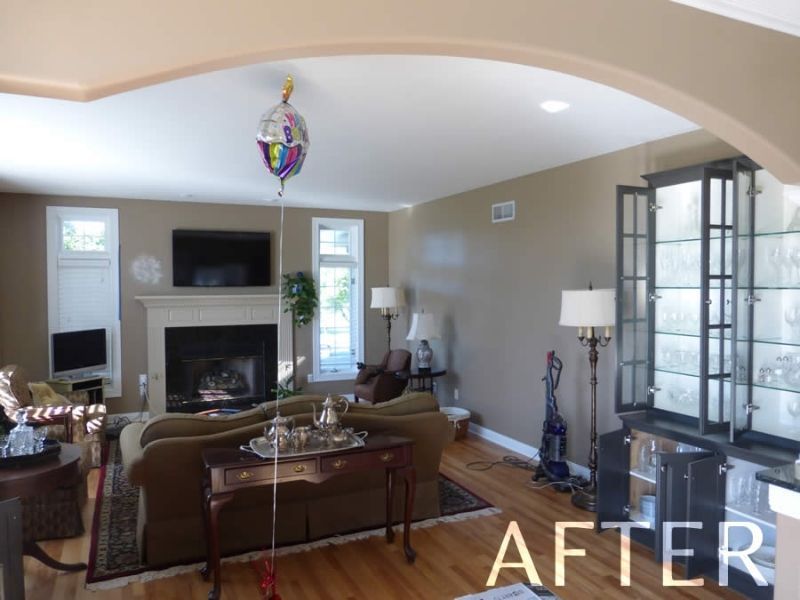 Archway Living Room After — Bayside, WI — The Village Painter LLC