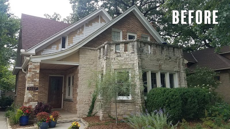 Brick House Before — Bayside, WI — The Village Painter LLC