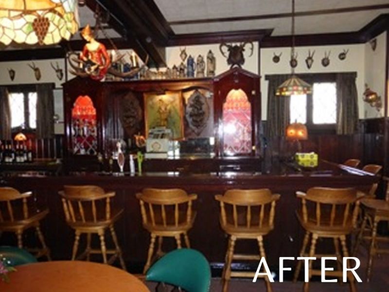After Interior Wood Refinishing In Bar — Bayside, WI — The Village Painter LLC