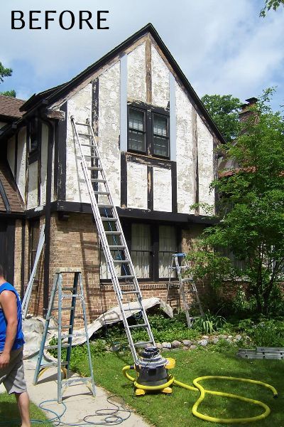 European Home Before — Bayside, WI — The Village Painter LLC