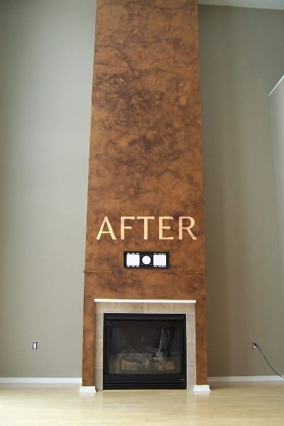 Fireplace After — Bayside, WI — The Village Painter LLC