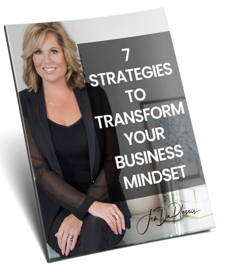 A book titled 7 strategies to transform your business mindset