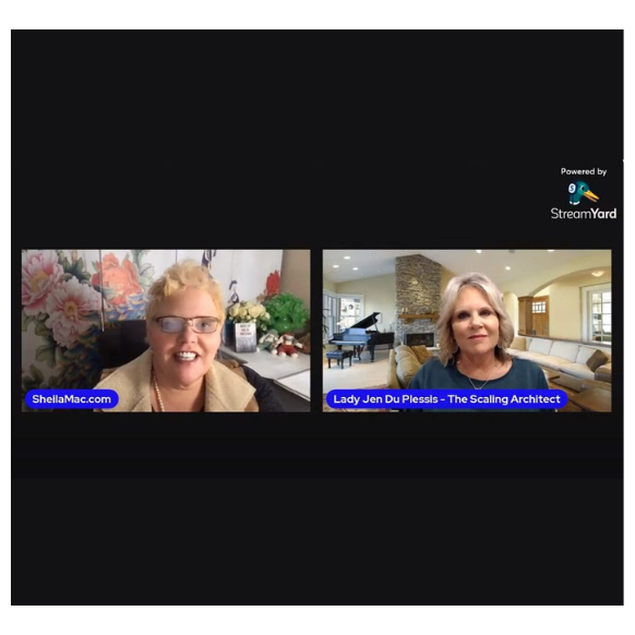 Picture of Sheila Mac and Jen Du Plessis on Abundant Life podcast