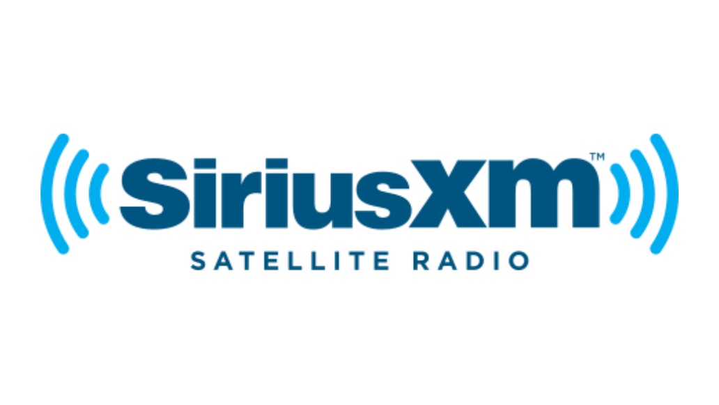 Siriusxm satellite radio logo on a white background