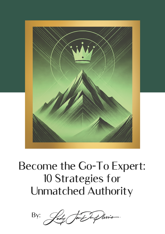 A book titled become the go-to expert : 10 strategies for unmatched authority