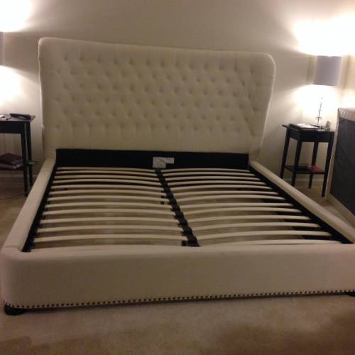 Chesterfield Upholstered Bed Assembly service in Deanwood Washington DC