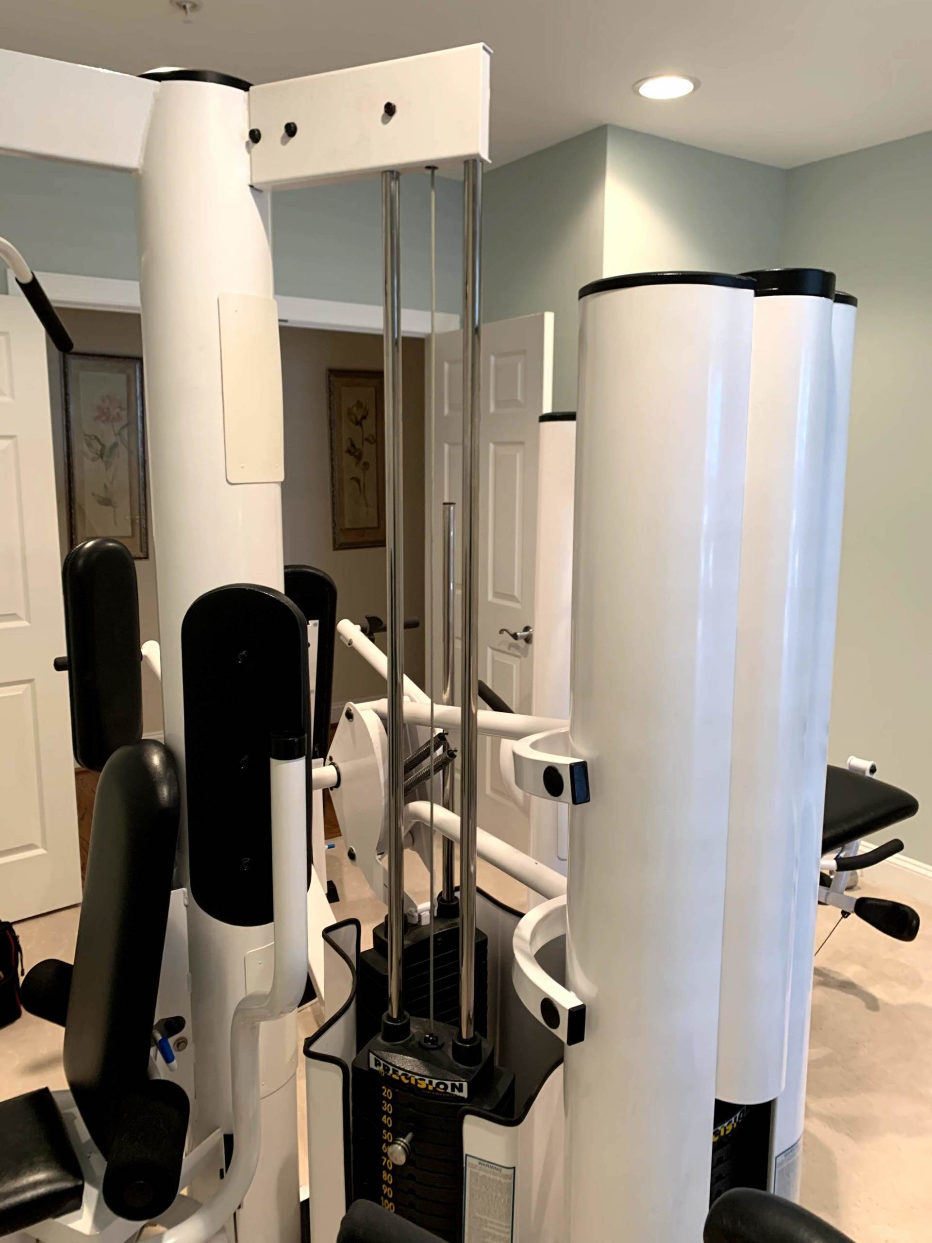 Vectra seat home gym with pulleys angle 2 assembled by furnitureassemblyteam