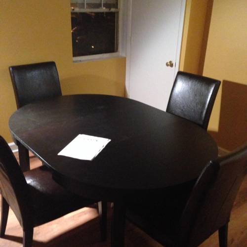 Weston Dining Table with chairs assembly services in Alexandria VA