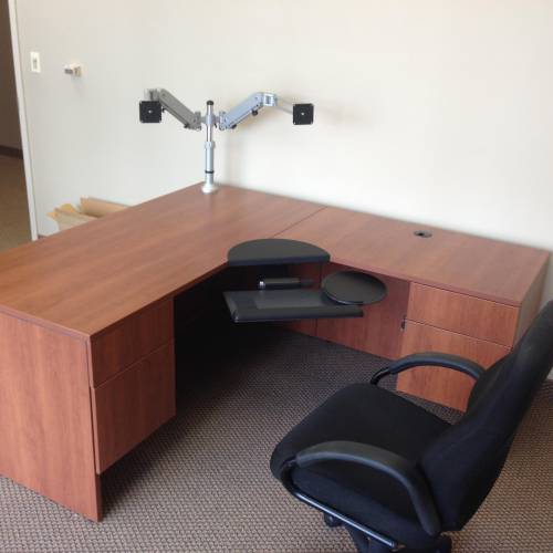 bestar l shaped desk assembly service in Brentwood DC