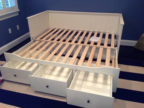 ikea BRIMNES Daybed frame with 3 drawers assembled in Capitol Hill DC