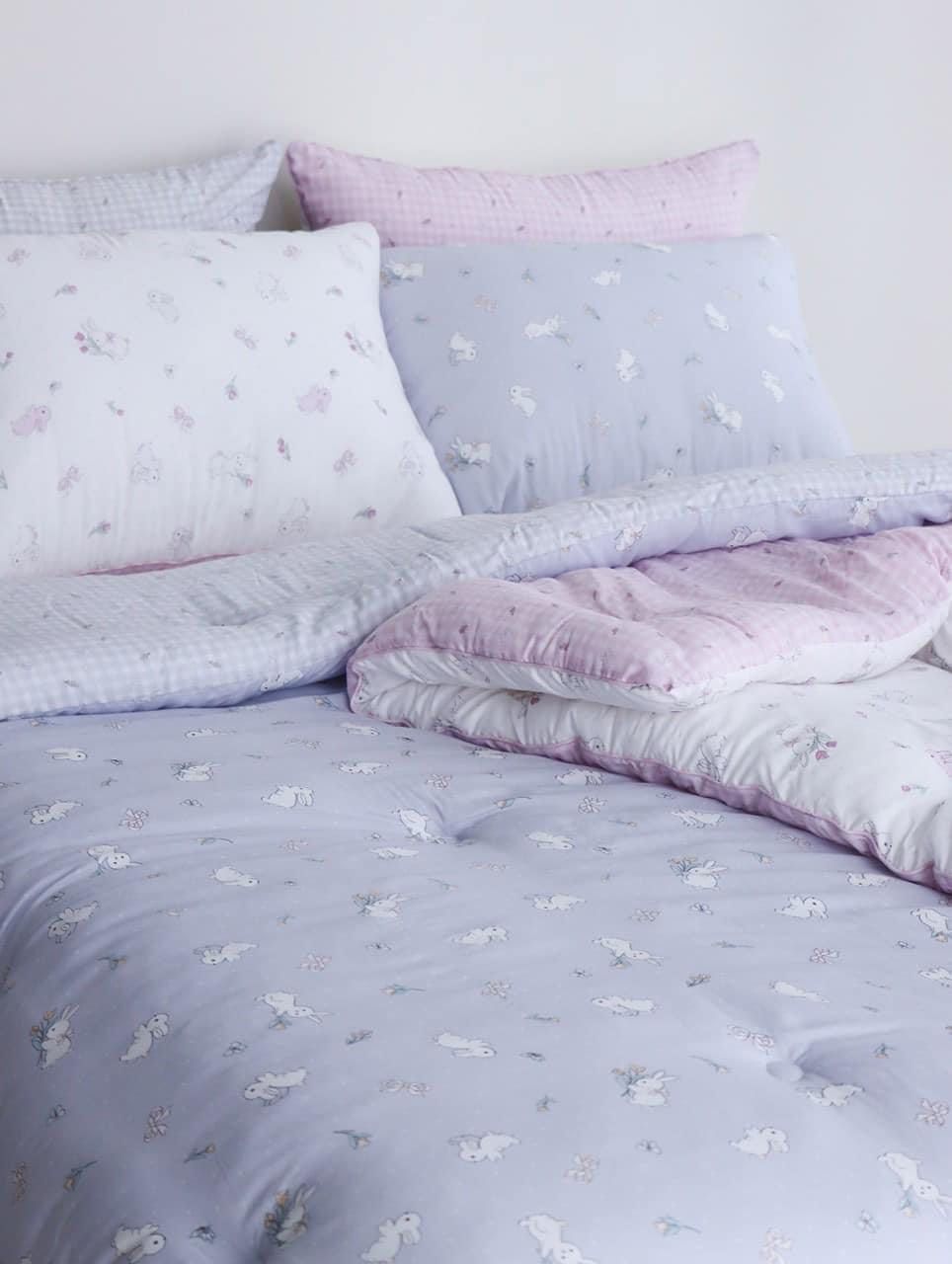 100%莫代爾天絲鬱金香兔兔冬被