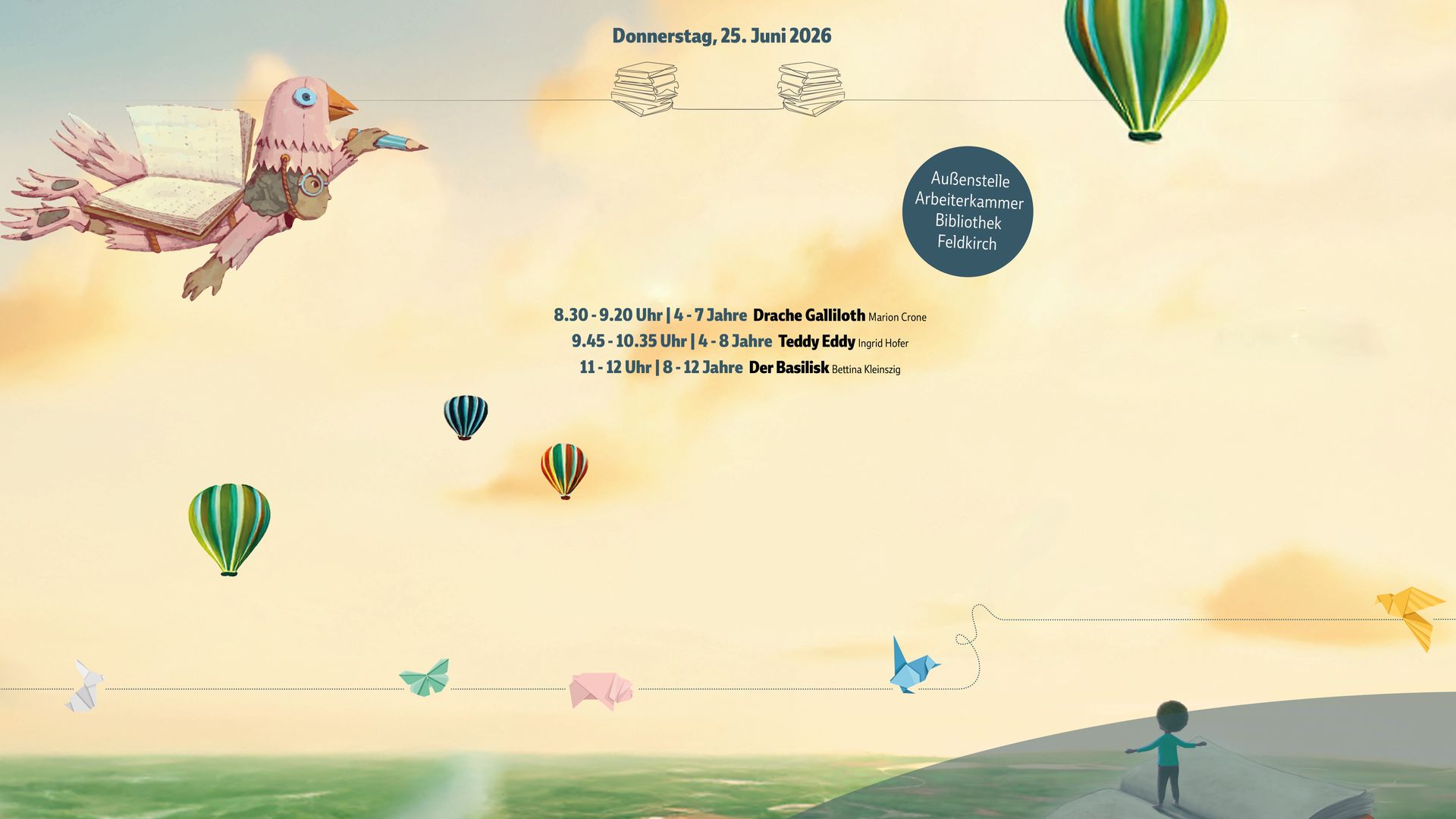 Ein Bild zum Buch am Bach Programm 2025