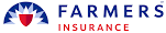 A farmers insurance logo with an american flag on it