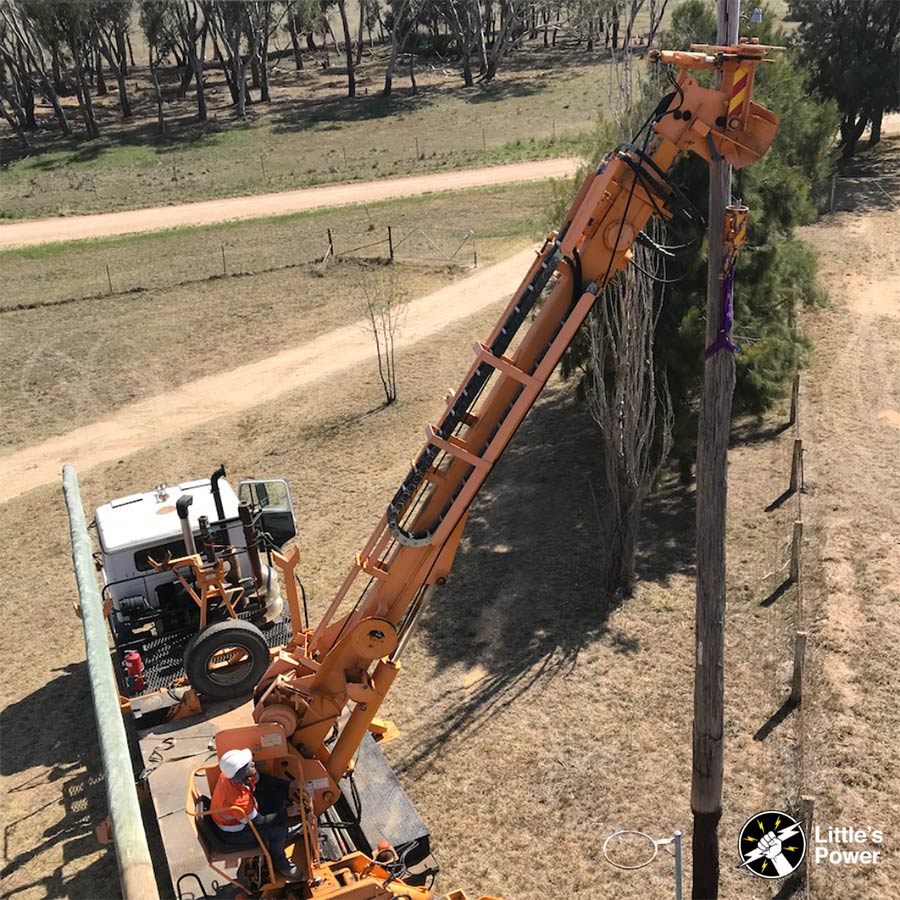 Level 2 Private Pole Replacement Molong NSW — Little’s Power in Orange, NSW