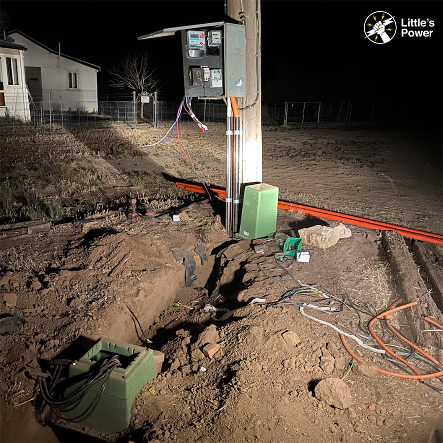 Power Supply to Allow Removal of Overhead Service Rural Forbes NSW — Little’s Power in Orange, NSW