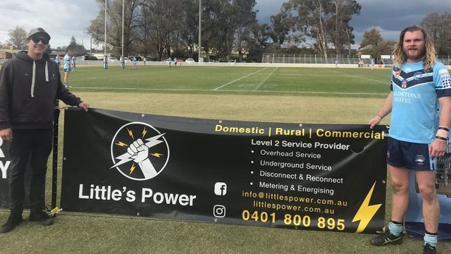 Little's Power Sign at Rugby Game — Electrical Services in Orange, NSW
