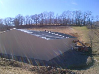 Construction Service — Warehouse Back View in Marion, VA