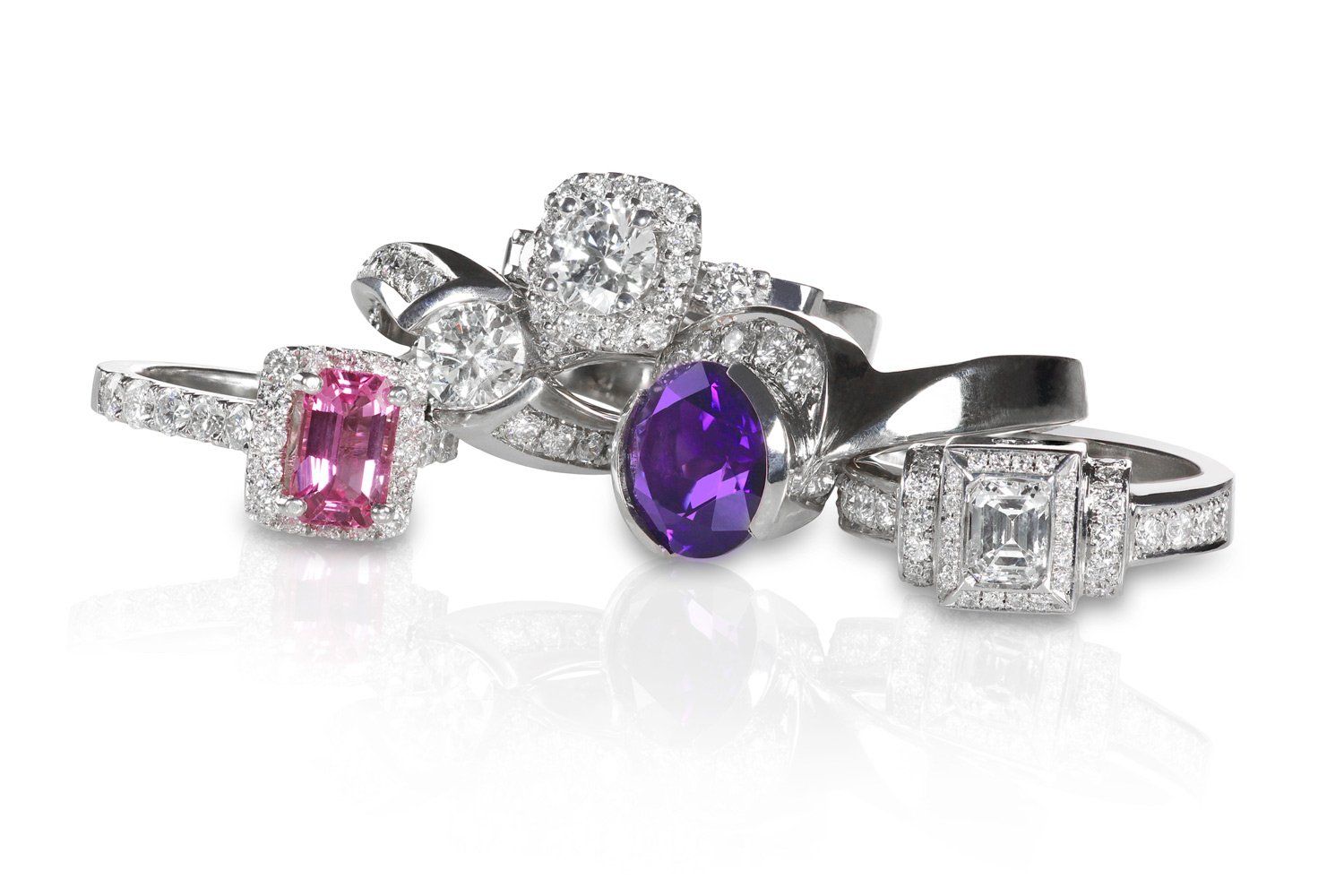Custom Jewelry –Ring With Gemstone and Diamond in Louisville, KY