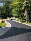New Asphalt Winding Road — Porter Corners, NY — Adirondack Paving
