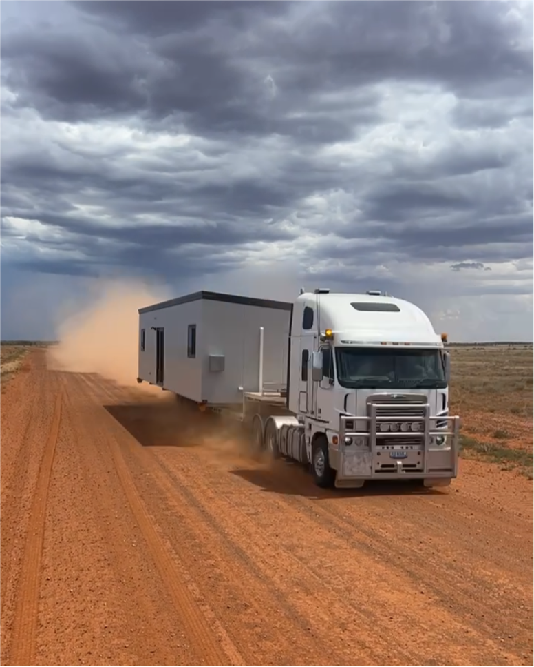 Placement of a Portable House Using a Crane for Convenient and Efficient Installation — OSM Transportables In Dubbo, NSW