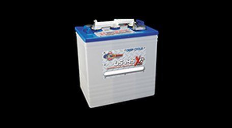 blue and grey vehicle battery