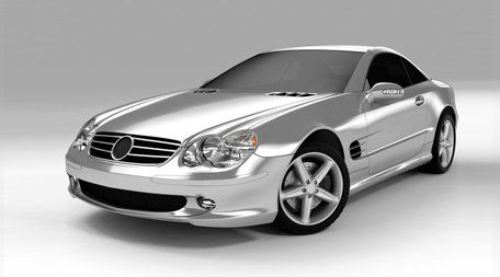silver mercedes type car