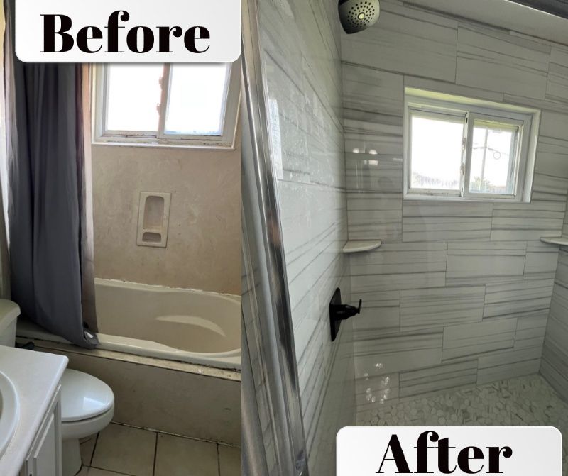 Before and After Bathroom 2 | Louisville, KY | Archer Services