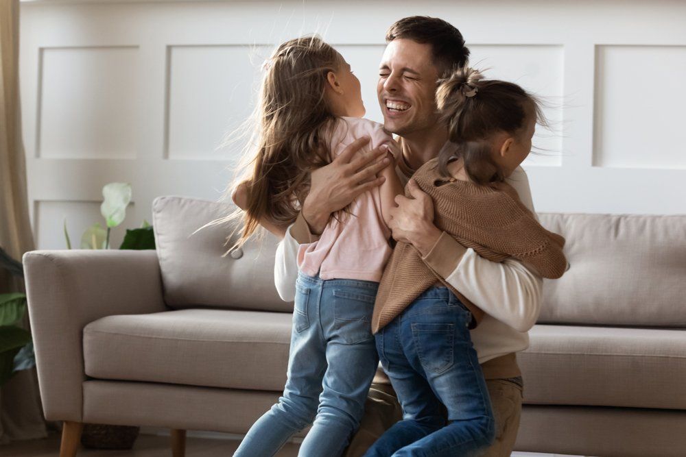 Father Reunited With His Daughters