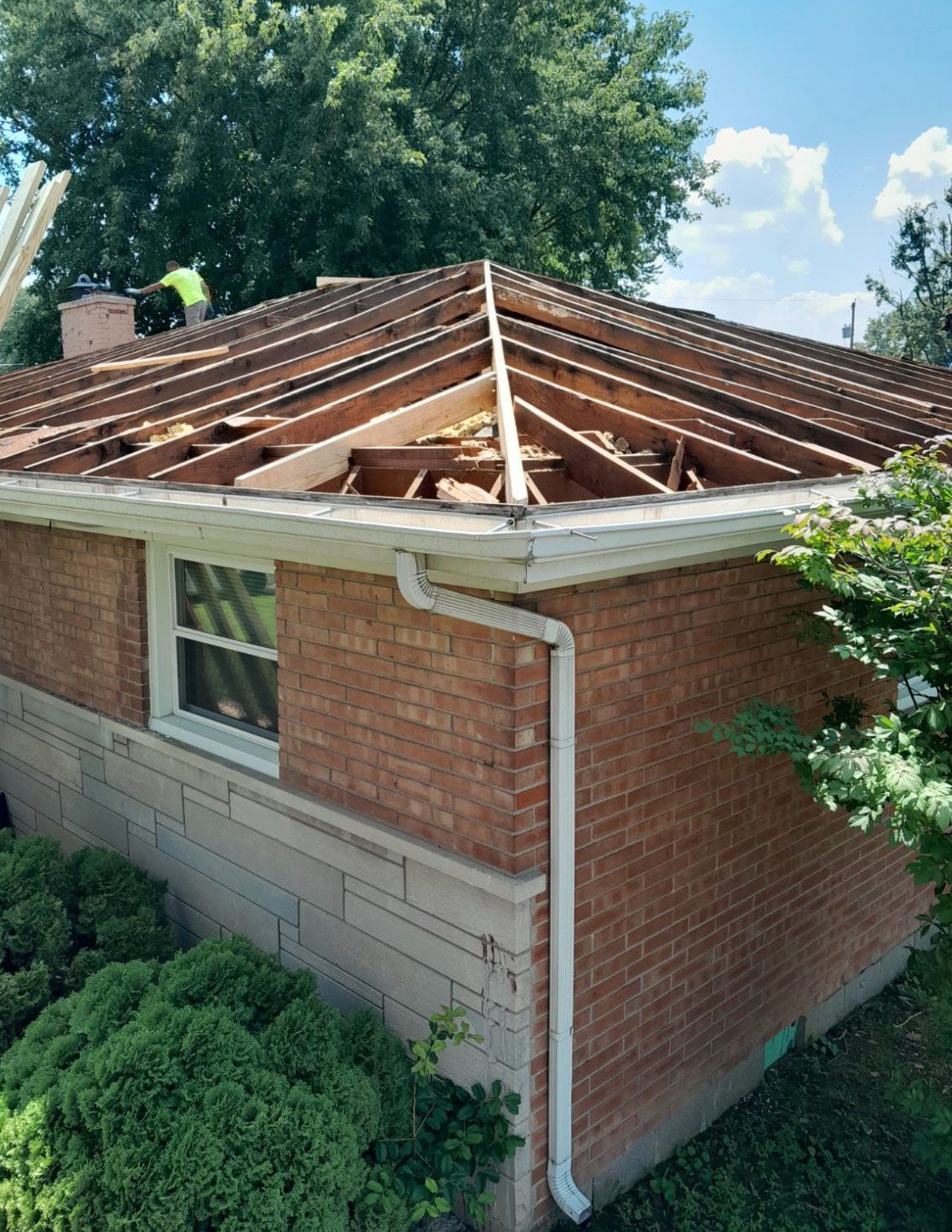 Roof Construction — Palmyra, IN — Dunn Remodeling Company